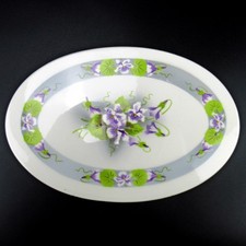 Jugendstil Keramik Platte um