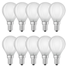 10 x Bellalux LED Filament Tropfen 2,5W = 25W E14 matt 250lm warmweiß 2700K