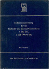 300165 Bedienung Motor 1 KVD 8 SL Cunewalde VEB Motorenwerk