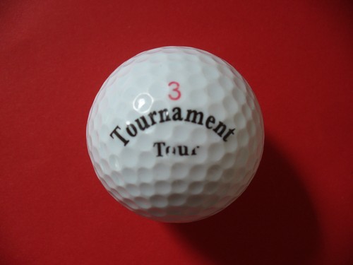 Golfball mit logo - golfball, logo: