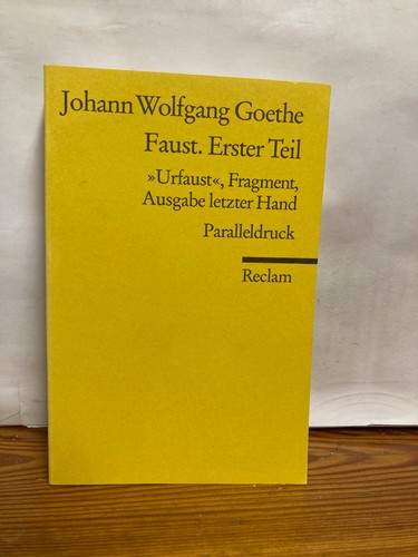Faust erster teil - teil, von