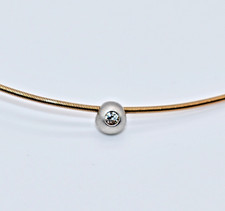 NIESSING SCHNUR  750 Rotgold, 40cm, 1,2 mm,  OHNE Niessing Platin Brillantkugel