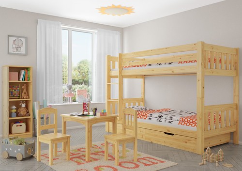 Kinderetagenbett massiv kiefer - kinderetagenbett,