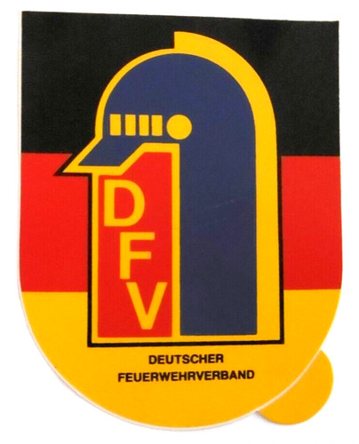 Werbe aufkleber dfv - dfv, deutscher