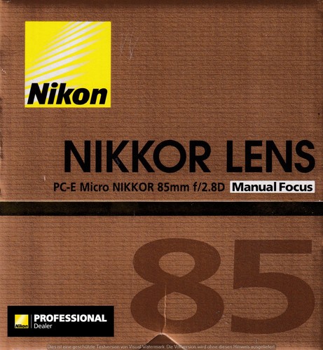 Nikon micro 85mm 2 - pc-e, 2,8