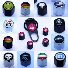 4 Ventilkappen Schlüsselanhänger Ventil passend für VW Mopar Hemi punisher 300C