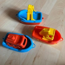 3 Boote Schiffe Badewanne Pool Sandkasten Wasserspielzeug Kunststoff