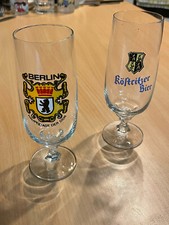 2 Biergläser/Biertulpen Berlin Hauptstadt der DDR und Köstritzer Bier