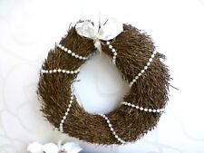 ✿ Weihnachtskranz Türkkranz Wandkranz Kranz Zweige Weidenkranz Shabby Chic 33cm