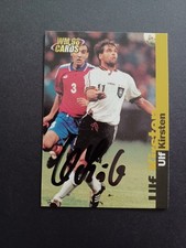 Ulf Kirsten DFB WM 98 Card signiert Bayer 04 Leverkusen Dynamo Dresden Motiv 1 