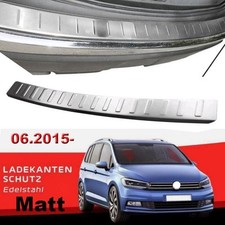 Ladekantenschutz Edelstahl MATT Stoßstange Schutz paßt für VW Touran 4 5T 15-