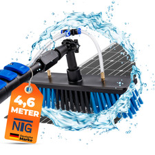 Teleskopwaschbürste mit Wasseranschluss NTG Reinigungsbürste 4,6m B-Ware!