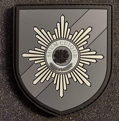 Rubber patch grey military - rubber,