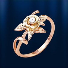 Russische Rose Gelb Gold 585