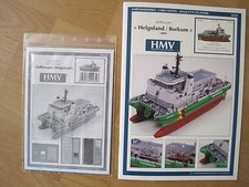 Helgoland Borkum Zollkreuzer Kartonbausatz incl. Lasercut-Satz NEU* Kartonmodell