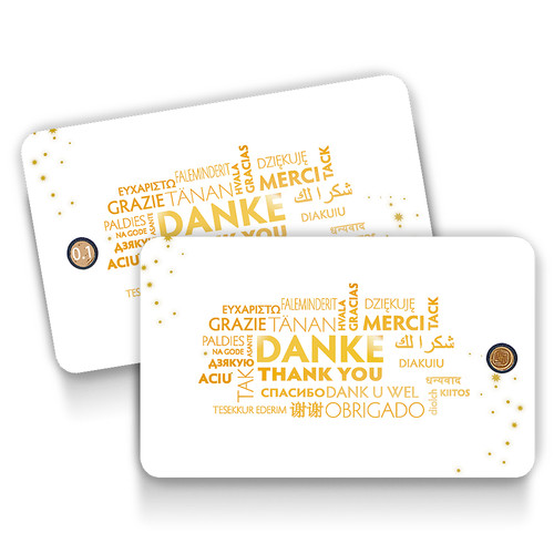 Rundform goldbarren gramm - rundform, 0,10