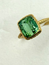 Sehr  Eleganter Grüner  Turmalin Ring von 2,8 Ct  aus  585 Gold Neu / Gr 53  !!
