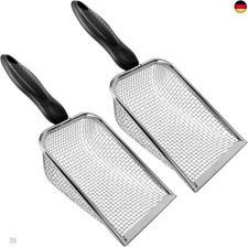 2 Stück Gartenerdesieb, Sanderde-Kompostsieb mit Griff Gartensieb Kompostsieb 