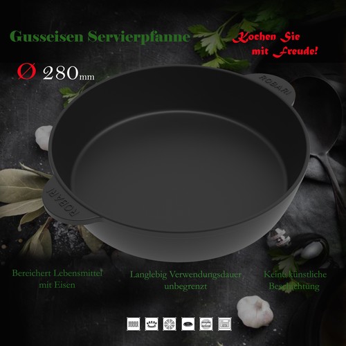 Grillpfanne gusseisen pfanne - gusseisen,
