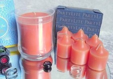Partylite SPICED POMANDER🍎Duftwachsglas + 6 Votiv HALLOWEEN Orange👻🎃Set OVP🎄