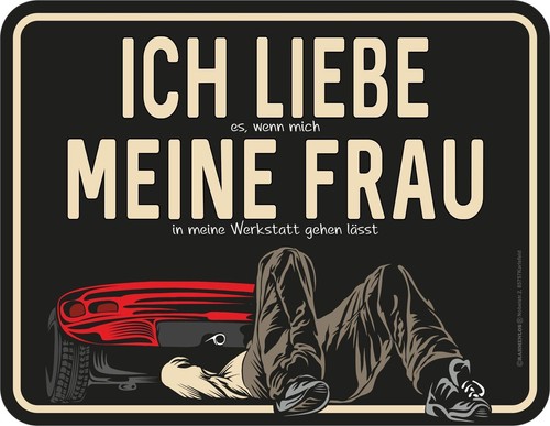 Werkstatt schild ich - werkstatt-schild,