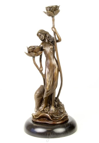 Bronze kerzenständer - bronze,