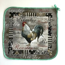 Dekoserviette Tischdecke Gobelin Zierserviette Hahn Rooster Le Cog 35x35 cm