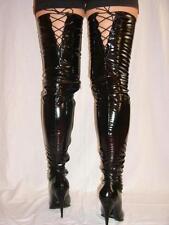 Promotion!! Stiefel Lack  schwarz rot 42-47 Fetisch Domina sexy Poland