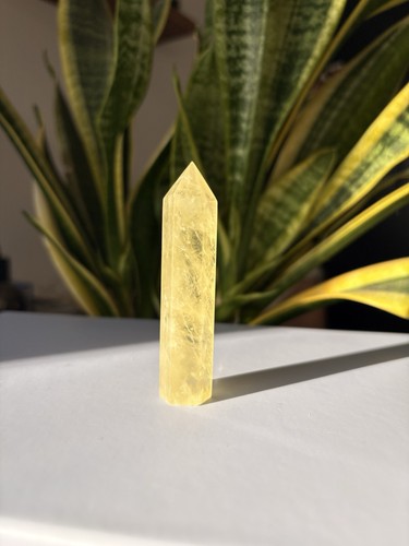 Citrin obelisk kristall - obelisk, |