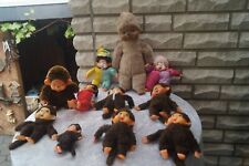 Große 11-teliige Monchichi Monchhichi Sammlung,teilweise rar