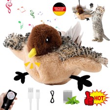 Interaktives Katzenspielzeug wiederaufladbarer fliegender Vogel Katzenspielzeug.