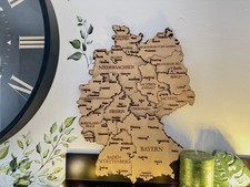 Holz 3D Karte von Deutschland