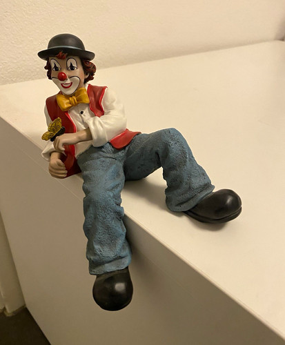 Gilde clown liegend - clown, mit