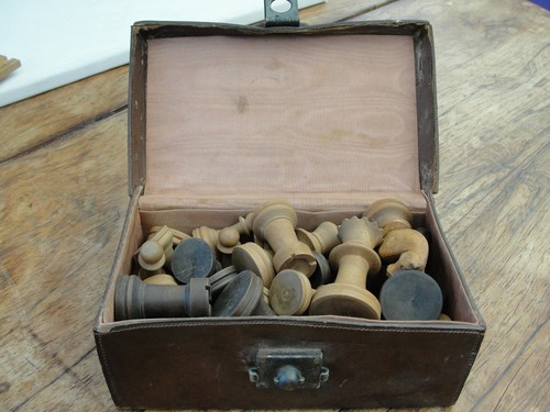 Vintage holz staunton - vintage,