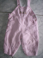 "H&M" Latzhose, Thermohose, rosa-weiß-kariert, neuw.  Gr.68/74