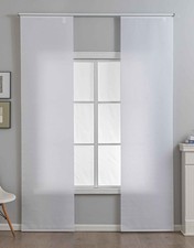 2 Schiebegardinen HxB245x60 cm