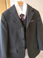 Jungen Sakko schwarz Hemd