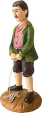 Krippenfigur Hirte pinkelnd 9