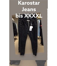 Karostar wie Jewelly Boyfriend Baggy Jeans Hose K2780-1 Schwarz M - XXXXL