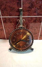 Sehr gepflegte,schwere,schmiedeeiserne Wanduhr von Diehl Electronic