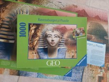 Ravensburger GEO 1000 Teile Puzzle Ägypten.Mit Poster.Leider 2 Fehlteile!!!