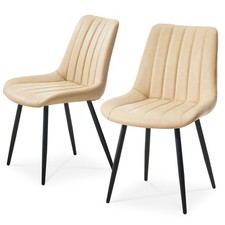 2X Esszimmerstühle Kunstleder