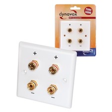 Dynavox Lautsprecherdose Anschluss 4 Bananenbuchsen, Gebraucht, Geprüft, Günstig