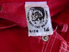 Original Diesel Jeans  Unisex Rot Gr. 14 170 Guter Zustand  Größe beachten