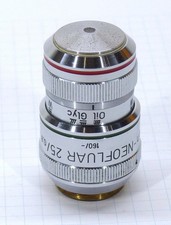 Carl Zeiss West Mikroskop Objektiv Plan-NEOFLUAR 25/0,8 Imm. * Fluoritobjektiv