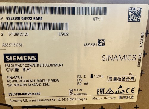 Siemens sinamics active - siemens,