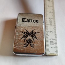 Benzin Feuerzeug "Tattoo" Klappfeuerzeug Benzinfeuerzeug NEU.