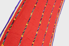 Vintage Chiffon Seide Rot