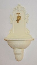 Wand Brunnen Antik Style Alu Bassena Garten Wandbrunnen m. Kran  FOU-1C