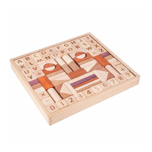 Holzklotz set mit - set,